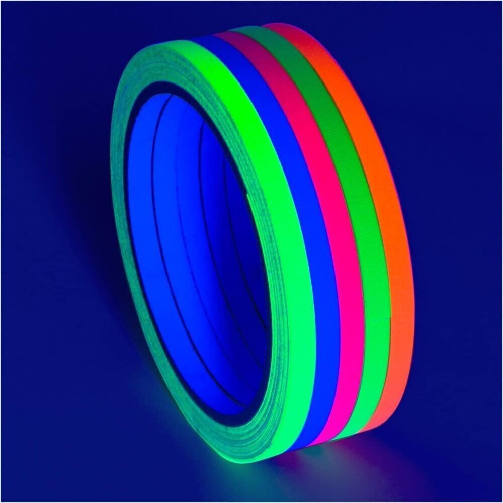 Blacklight Reactive Glow Tape | Premium UV Fluorescent Neon Party Gifts for Even